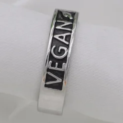 Vegan Stainless Steel Necklace & Ring in Silver, Gold and Rose Gold Tone, Great Gift! Great MESSAGE!