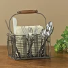 Vintage Wire Flatware Napkin Caddy by Park Designs