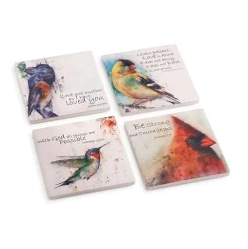 Watercolor 4 Piece Coaster Set by Dean Crouser