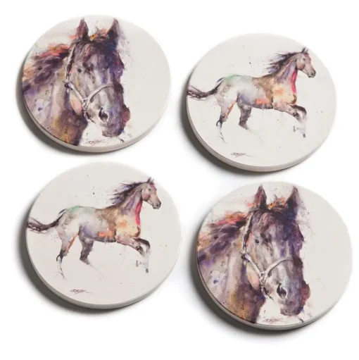 Watercolor 4 Piece Coaster Set by Dean Crouser
