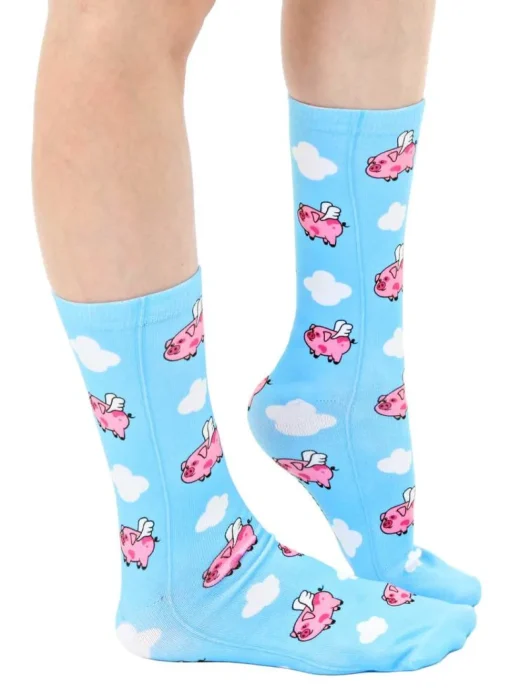 When Pigs Fly Unisex Crew Sock Lightweight *